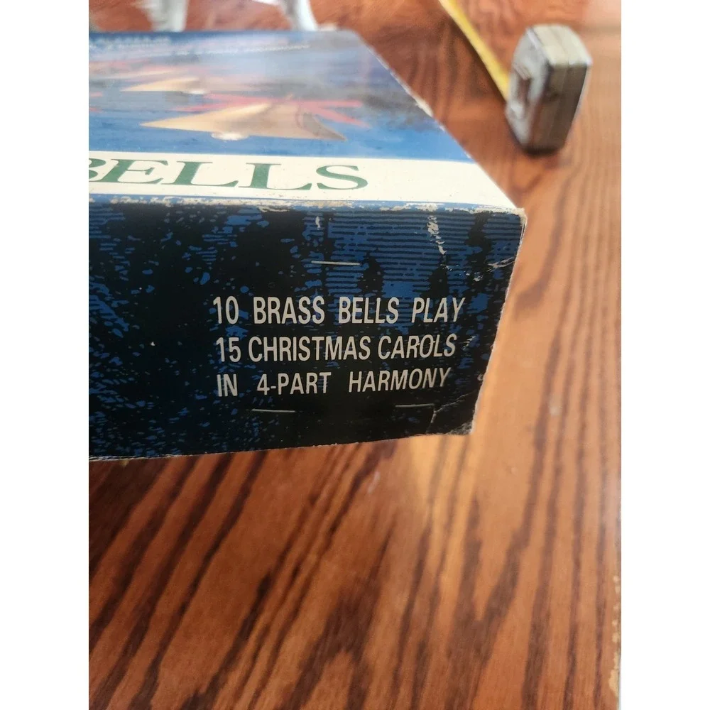Vintage MR. CHRISTMAS Light Up Bells Of Christmas Plays 15 Carols With Box Works